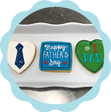 Father's Day and Mother's Day cookies
